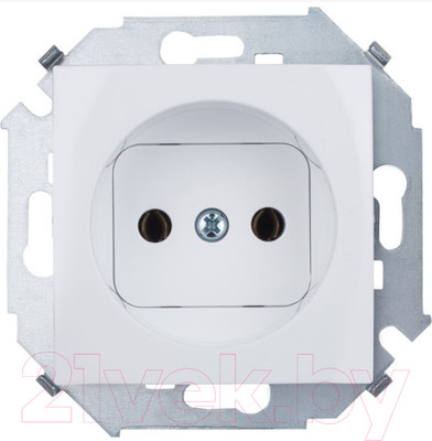 Розетка Simon 1591431-030 (белый)
