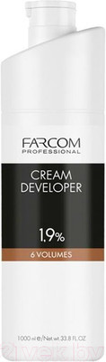 Крем для окисления краски Farcom Professional Cream Developer 1.9% 6 Vol (1л)