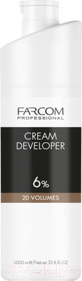 Крем для окисления краски Farcom Professional Cream Developer 6% 20 Vol (1л)