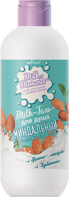 Гель для душа Belita Milk Moments Миндальный (400мл)