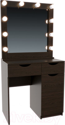 Туалетный столик с зеркалом Мир Мебели SV-22W с подсветкой