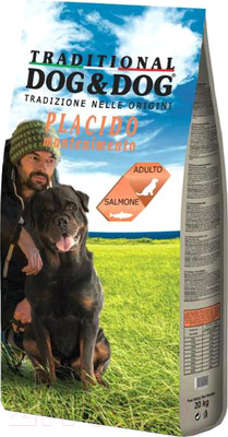 Сухой корм для собак Dog & Dog Placido Mantenimento с лососем (20кг)