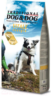 Сухой корм для собак Dog & Dog Vitale Energia с курицей (20кг)