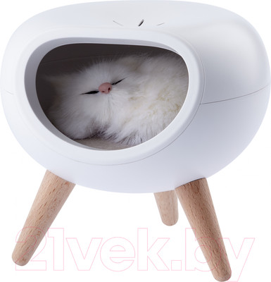 Ночник ЭРА NLED-467-1W-W котик / Б0052814 (белый)