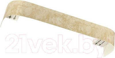 Карниз для штор LEGRAND Венециано с поворотами 7см 2.0 2-х рядный / 58101294 (жемчуг)