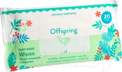 Влажные салфетки Offspring Биоразлагаемые / OF03W20 (20шт)