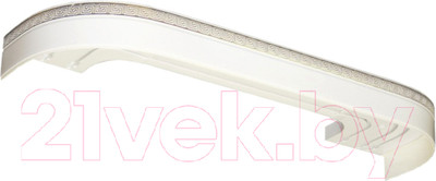 Карниз для штор LEGRAND Галант Neo Греция 1.6 2П / 48067350 (белый глянец)