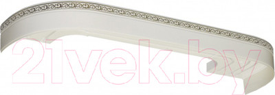 Карниз для штор LEGRAND Галант Neo Флора 2.0 2П / 48067013 (белый глянец)