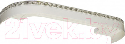 Карниз для штор LEGRAND Галант Neo Флора 3.0 2П / 48067037 (белый глянец)