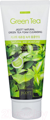 Пенка для умывания Jigott Natural Green Tea Foam Cleansing (180мл)