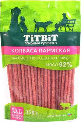 Лакомство для собак TiTBiT Колбаса Пармская / 24331 (XXL выгодная упаковка, 350г)