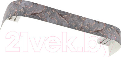 Карниз для штор LEGRAND Стоун с поворотами 7см 2.0м 2р / 58101267 (марбель)