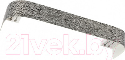 Карниз для штор LEGRAND Стоун с поворотами 7см 2.4м 2р / 58101273 (кварц-серый)