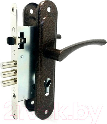 Замок врезной Зенит Профи ЗВ4.009/17 (медь)