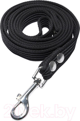 Поводок Gamma Апорт / 11012008 (черный, капроновый с латексной нитью)