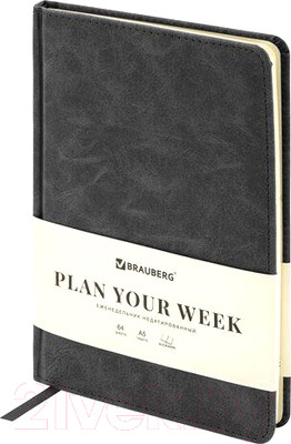 Еженедельник Brauberg Status / 113370 (черный)
