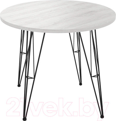 Обеденный стол Sheffilton SHT-TU10/80 ЛДСП (черный муар/сосна касцина)