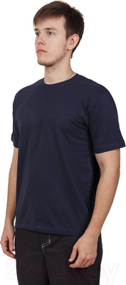 Футболка Premier Textile Х/б 160гр (XL, темно-синий)