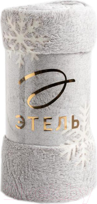 Плед Этель Снежинки / 7110866 (150x200, корал-флис)