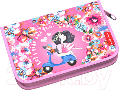 Пенал Erich Krause Flower Scooter / 53976