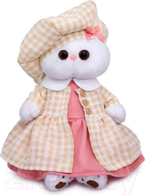 Мягкая игрушка Budi Basa Кошечка Ли-Ли в летнем пальто в клетку / LK24-100