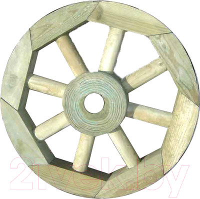 Украшение для сада Массив-Древ Колесо телеги D600