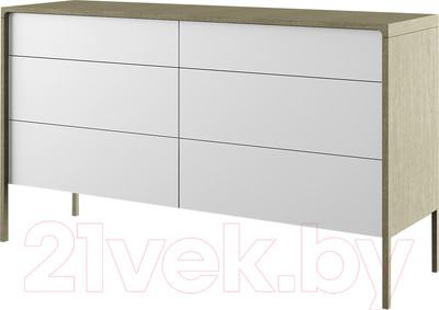 Комод Молодечномебель Хитроу В6 / ВМФ-1664 (серый агат/БА)