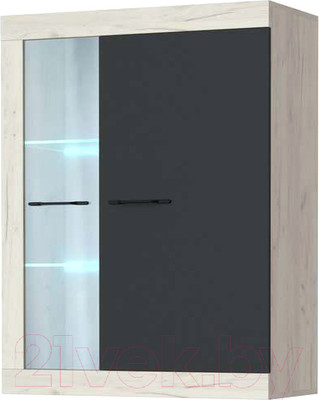 Шкаф навесной Памир Соната ВНС-800 (крафт белый/антрацит)