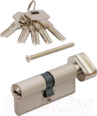 Цилиндровый механизм замка Vettore ZN M60 ZC NI 30Tx30 5кл. (никель)