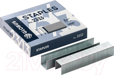 Скобы канцелярские Globus С23/13-1000 (1000шт)