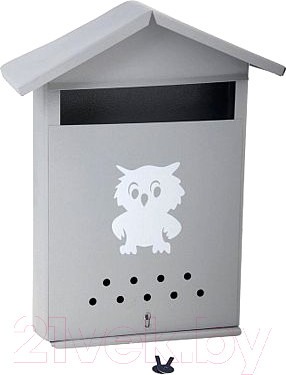 Почтовый ящик АгроСнаб Домик с замком 00-00001121 (серый)
