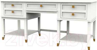 Письменный стол Молодечномебель Nevada двухтумбовый В3 / ВМФ-1922 (дуб оксфорд)