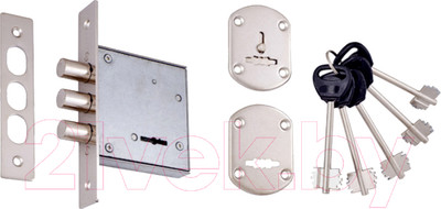 Замок врезной Vettore 1082 CP (хром)