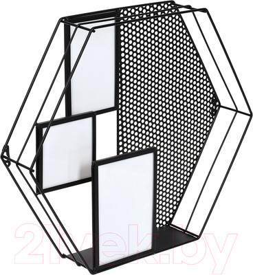 Полка QWERTY Шестигранник/ 73847 (черный)