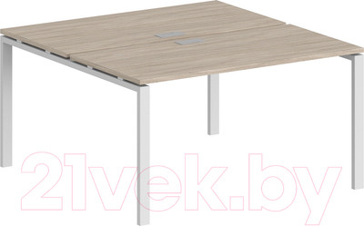 Комплект письменных столов Norden 160x143.8x75 / SG.246.OL.63.WH (дуб светлый/белый)