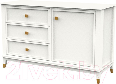 Тумба Молодечномебель Nevada B3D1 / ВМФ-1908 (дуб оксфорд)