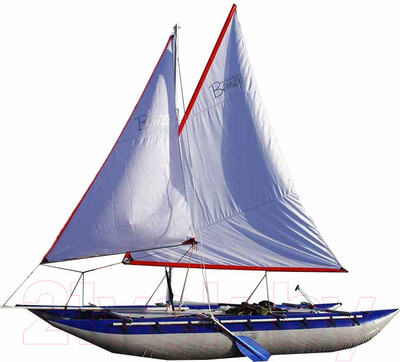 Катамаран Вольный ветер Валдай-4 с парусным вооружением / 19002 (синий)