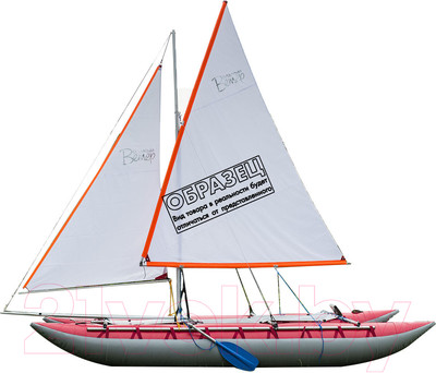 Катамаран Вольный ветер Валдай-4 с парусным вооружением / 19002 (хаки)