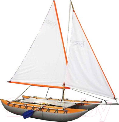 Катамаран Вольный ветер Валдай-6 с парусным вооружением / 19005 (оранжевый)