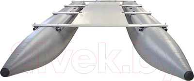 Катамаран Вольный ветер Ямал-470 с палубой / 13027 (серый)