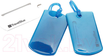 Багажная бирка Travel Blue Jelly ID Tag / 016_BLU (2 шт., синий)