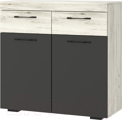 Тумба Памир Соната ТС-900 (крафт белый/антрацит)