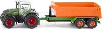 Трактор игрушечный Siku Fendt с крюковым прицепом-кузовом / 1989