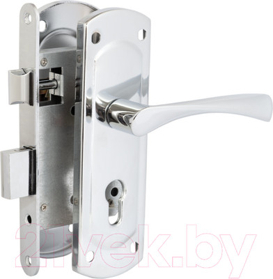 Замок врезной Vettore 1423 CP С ручкой (хром)