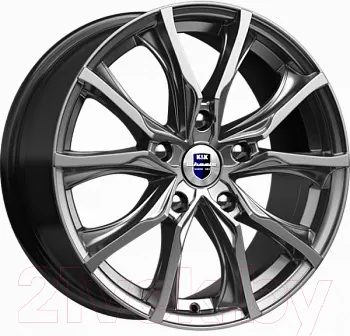 Литой диск K&K Твист 17x7.5" 5x108мм DIA 63.3мм ET 50мм Дарк платинум