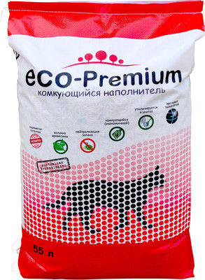 Наполнитель для туалета Eco-Premium Blue (55л/20.2кг)