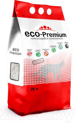 Наполнитель для туалета Eco-Premium Green (20л/7.6кг)