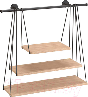 Полка QWERTY Трехъярусная / 73848 (черный)