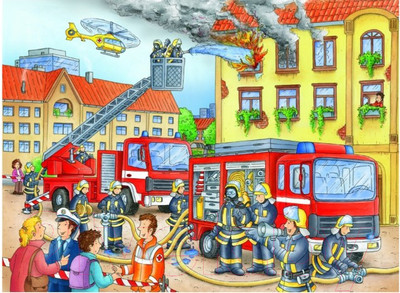 Пазл Ravensburger На пожаре / 10822 (100эл)