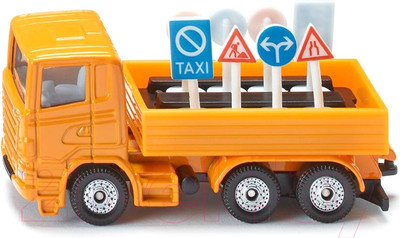 Масштабная модель автомобиля Siku Грузовик с дорожными знаками / 1322